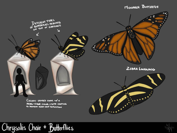 Chrysalis Chairs + Butterflies