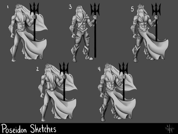 Poseidon Sketches